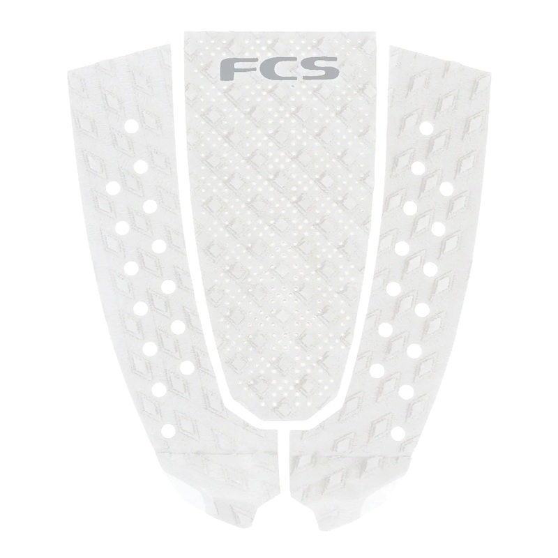 FCS T-3 Pin Eco Deck Pad – White / Cool Grey