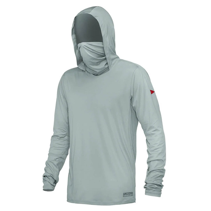 Florence Marine X Hooded Long Sleeve UPF Shirt – Light Grey