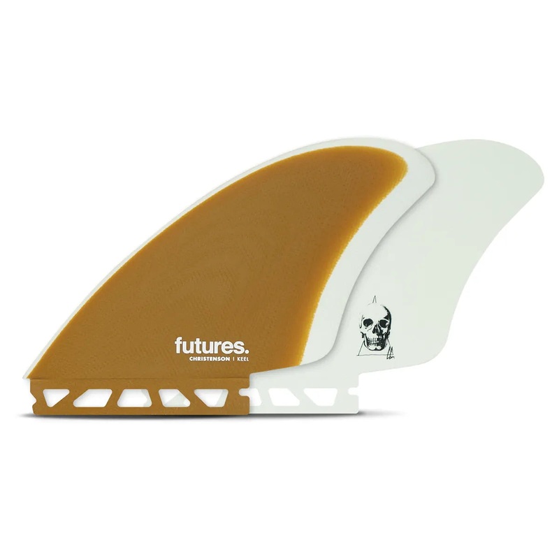 Futures Fins Christenson Fiberglass Keel – Brown/White