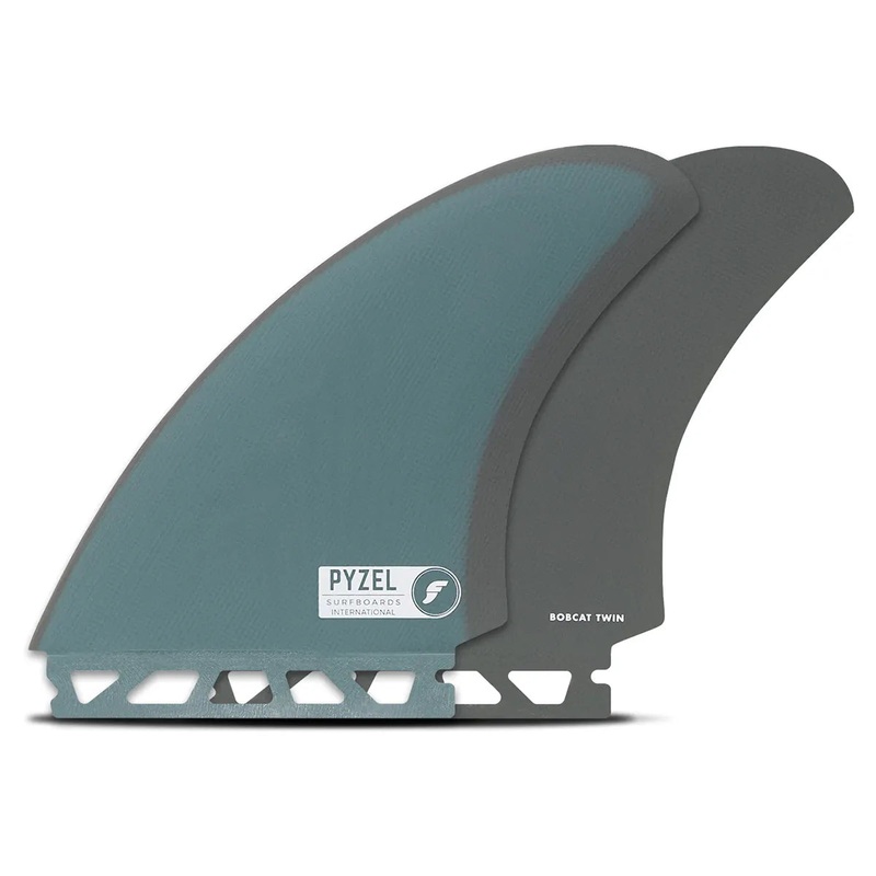 Futures Fins Pyzel Bobcat Fiberglass Twin – Blue/Grey