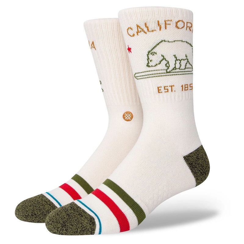 Stance Socks California Republic 2 Off White – Large