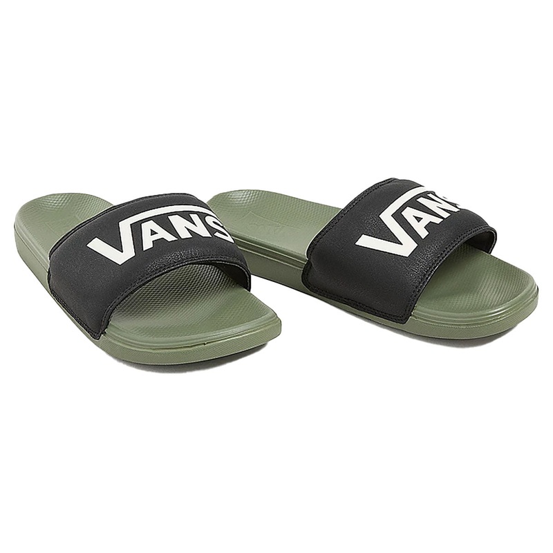 Vans La Costa Slide-On Shoes – Black/Olive