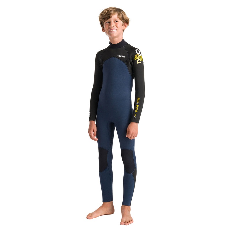 C-Skins Junior NuWave Legend 4/3mm Back Zip Wetsuit – Bluestone/Slate – 2024