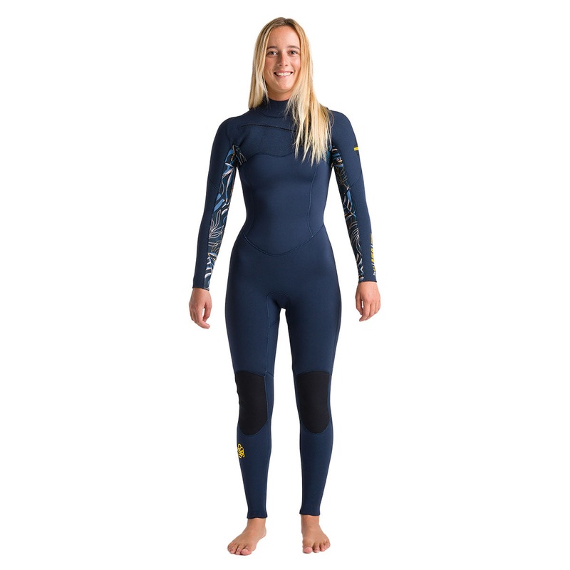 C-Skins Women’s NuWave Solace 4/3mm Chest Zip Wetsuit – Bluestone – 2024