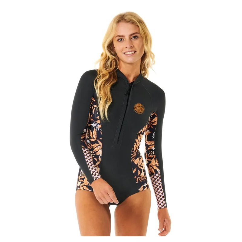 Rip Curl G Bomb Long Sleeve Hi Cut Spring Suit – Charcoal – 2024