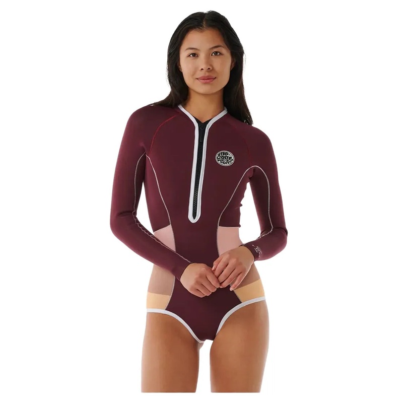 Rip Curl G-Bomb Long Sleeve Hi Cut Spring Suit – Plum – 2024