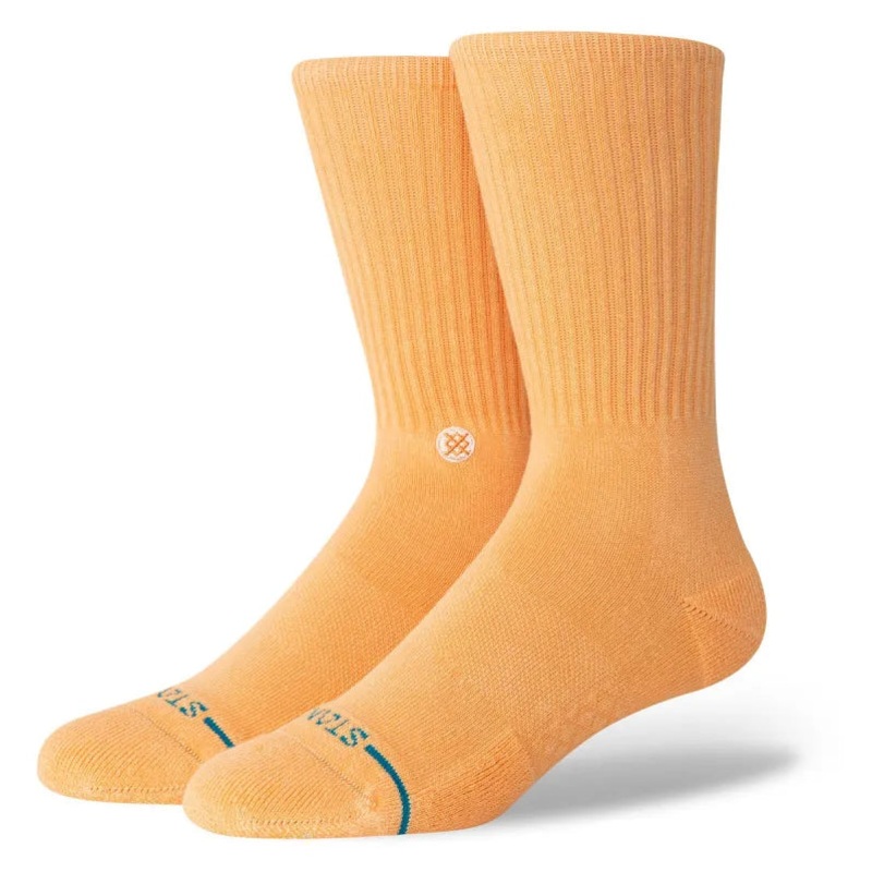Stance Socks Icon Washed Crew – Peach
