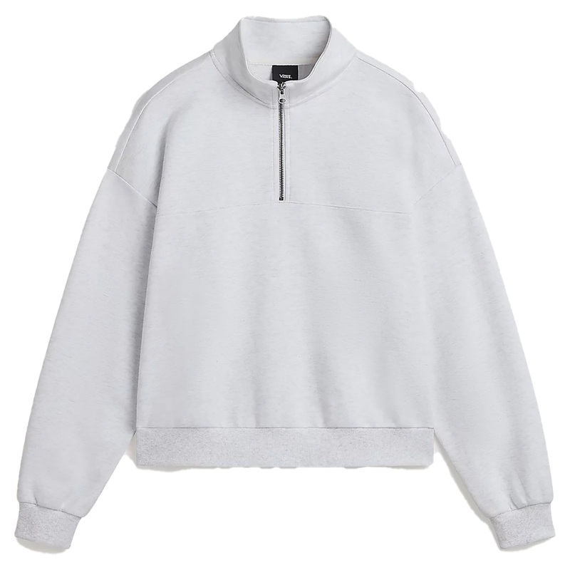 Vans Elevated Double Knit Mock Neck Sweatshirt – White Heather
