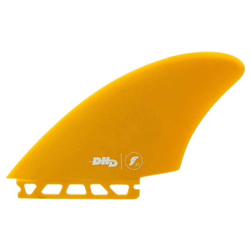 Futures DHD K2 Fibreglass Keel Twin Fin – Orange Crush