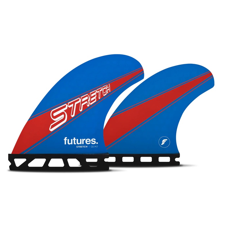 Futures Fins Stretch Quad Set Honeycomb – Blue/Red