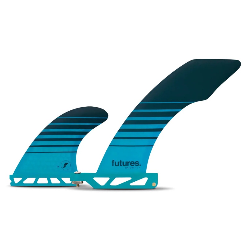 Futures Fins Hatchet Honeycomb 2+1 Fin Set – Teal