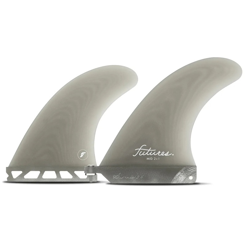Futures Fins Mid 2+1 Fin Set – Smoke