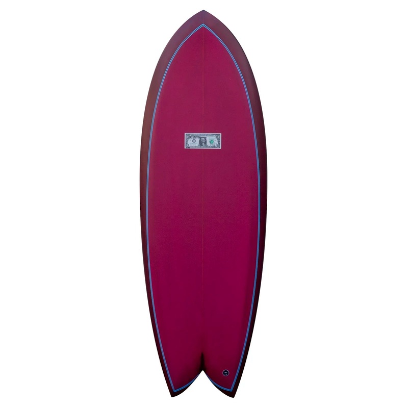Jeff McCallum Gyp Fish Surfboard – 5’7″