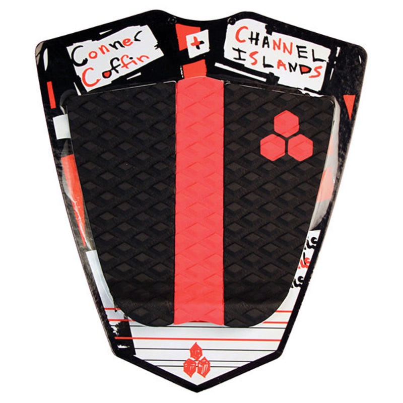 Channel Islands Conner Coffin 3 Piece Tail Pad (Black/Red)