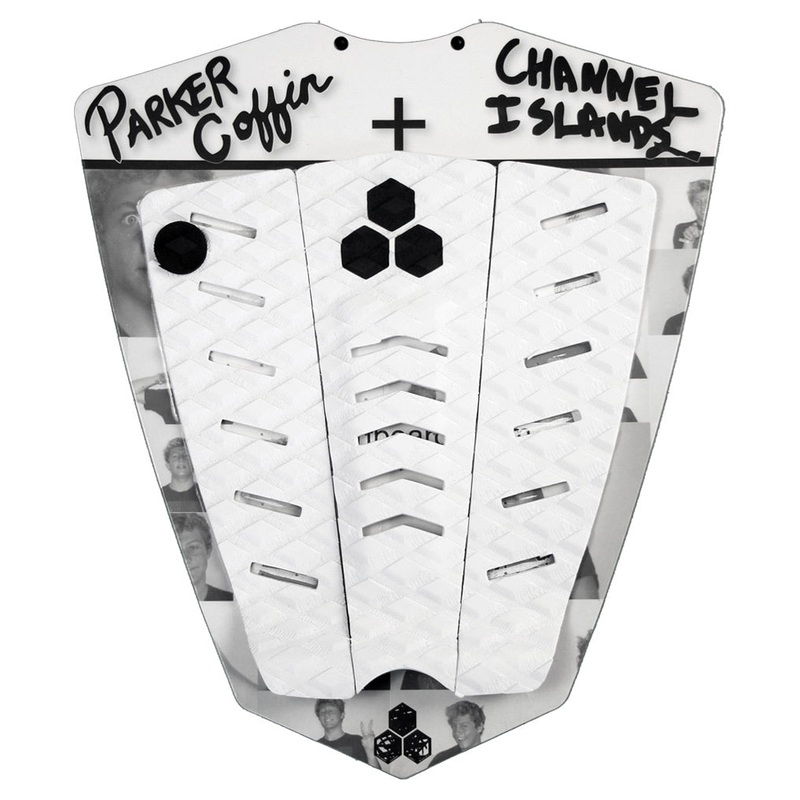 Channel Islands Parker Coffin 3 Piece Arch Tail Pad (White)