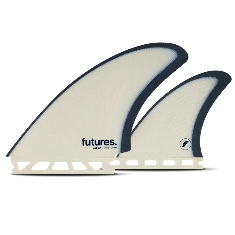 Futures Fins Album Mod Fiberglass Quad Fin Set – Blue Grey