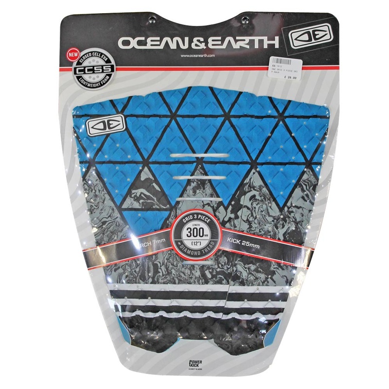 Ocean & Earth Grid 3 Piece Tail Pad – Aqua