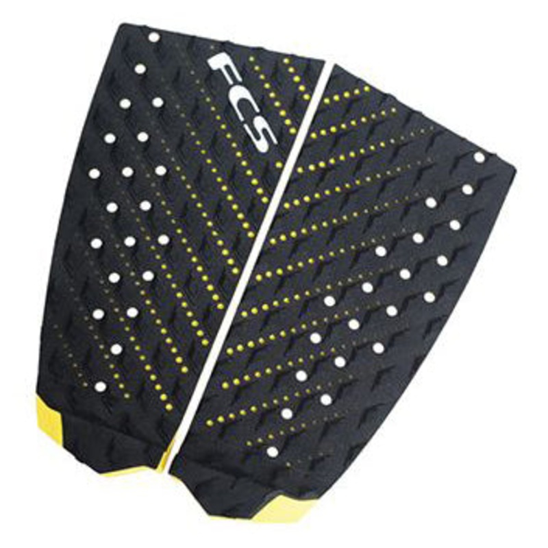 FCS Essential Series T2 Deck Pad – Black/Yellow