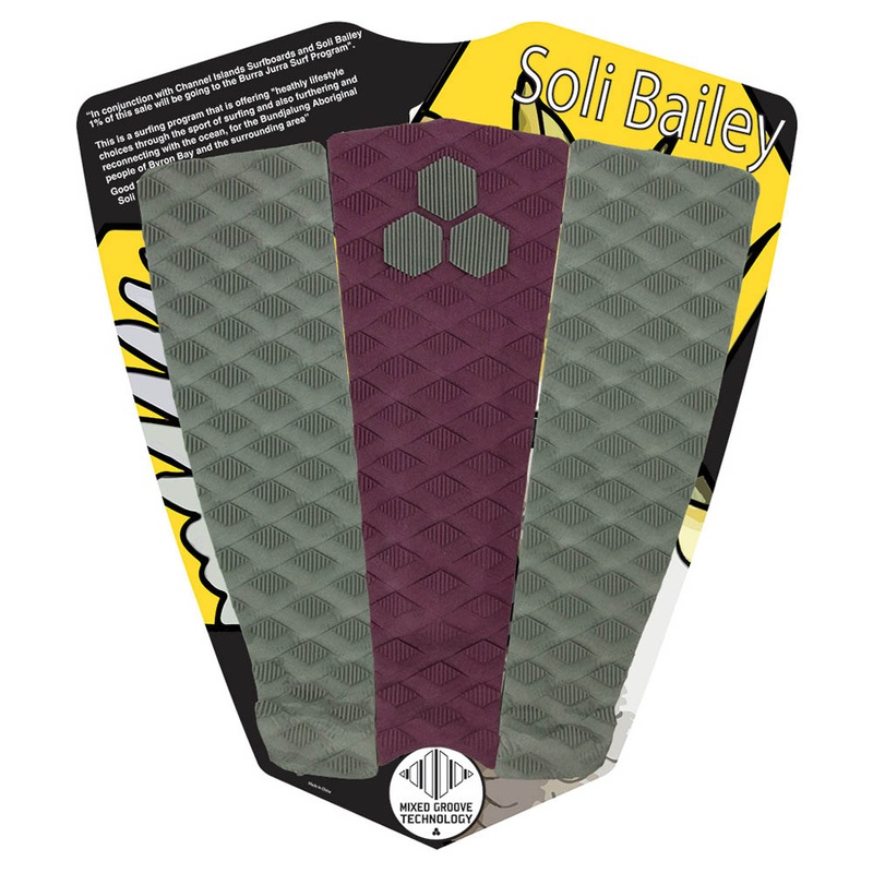 Channel Islands Soli Bailey Tail Pad – Maroon/Grey