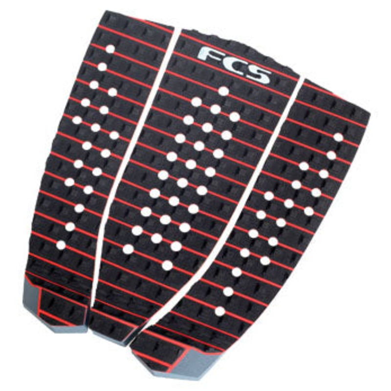 FCS Ryan Hipwood 3 Piece Deck Pad – Black/Red