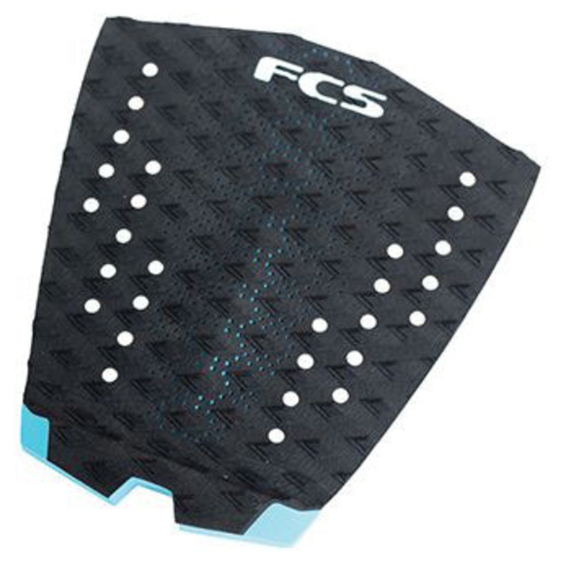 FCS T1 Deck Pad – Black/Teal