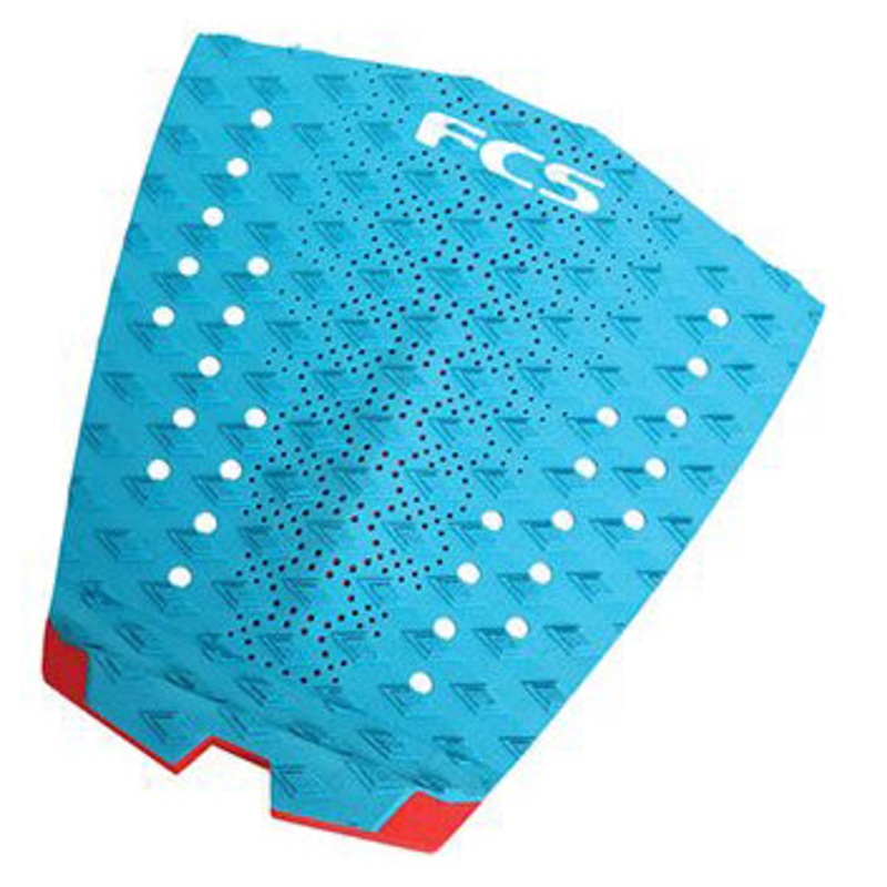 FCS T1 Deck Pad – Teal/Red