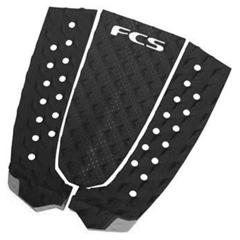 FCS T3 3 Piece Deck Pad – Black/Charcoal