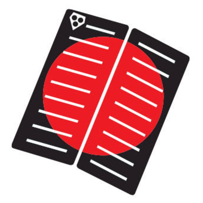 Gorilla 2 Piece Centre Deck Pad – Red Dot