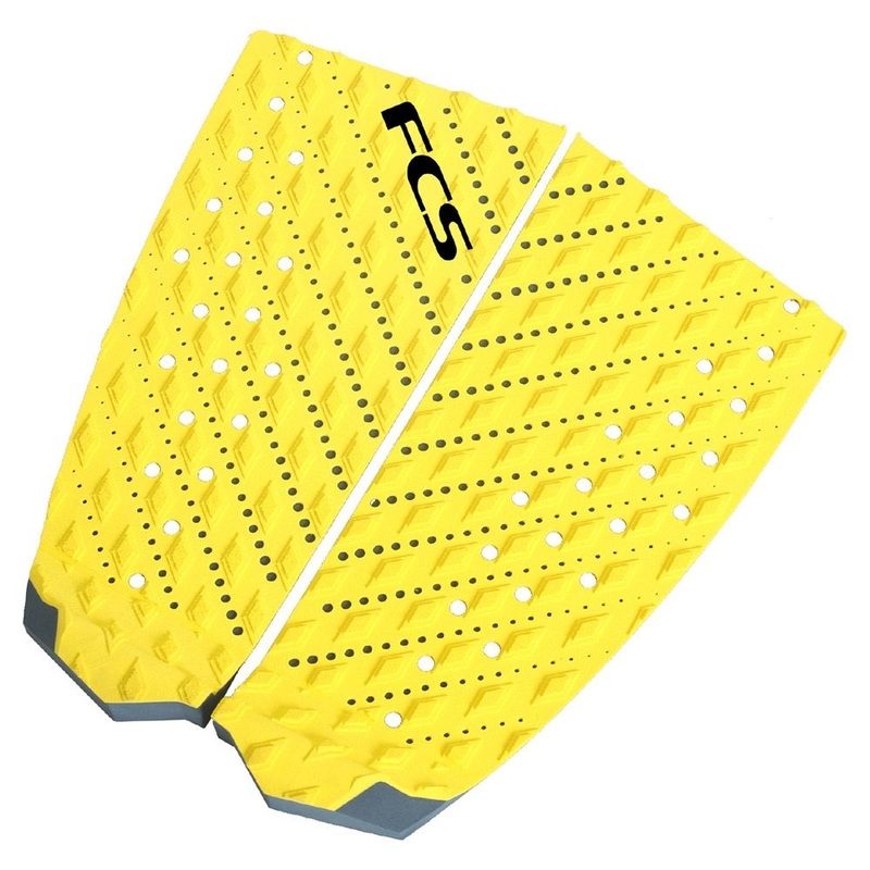 FCS Essential Series T2 Deck Pad – Yellow/Slate