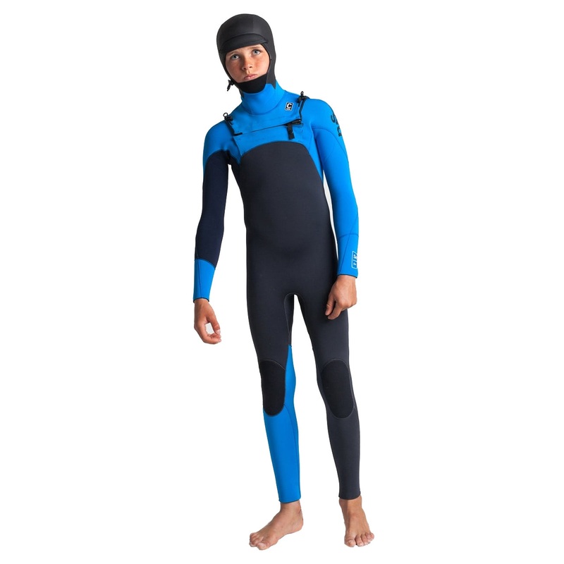 C-Skins Junior Session 5/4mm Chest Zip Hooded Wetsuit
