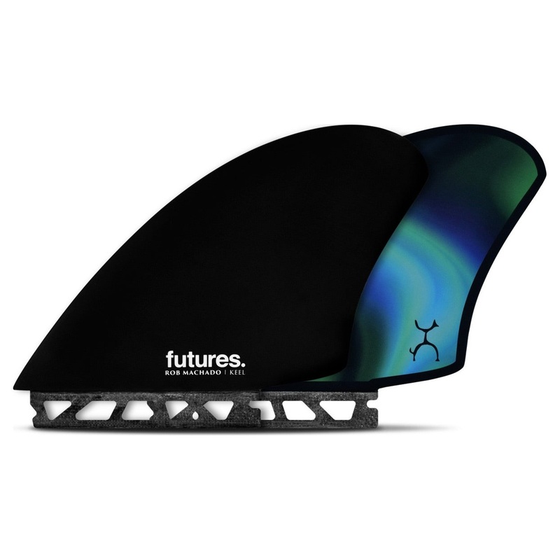 Futures Fins Machado Twin Keel Fin Set – Black/Swirl