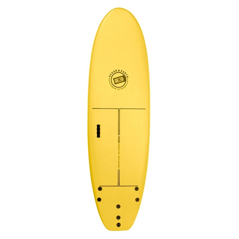 Ocean & Earth Surf School SSB Softboard 6’0″ – Yellow