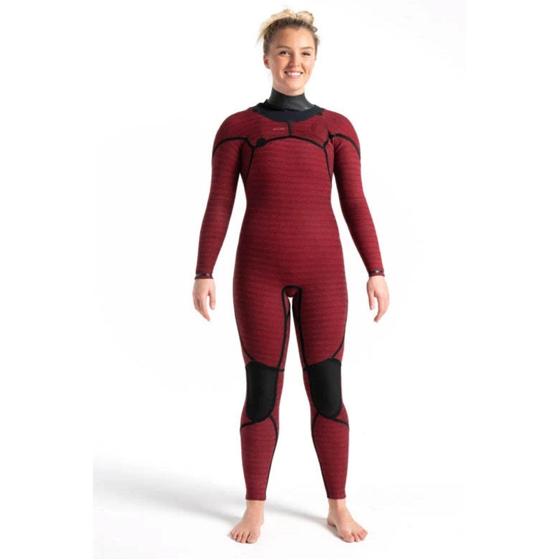 C-Skins Women’s Rewired 4/3mm Chest Zip Wetsuit – Black/Black/Diamond/White
