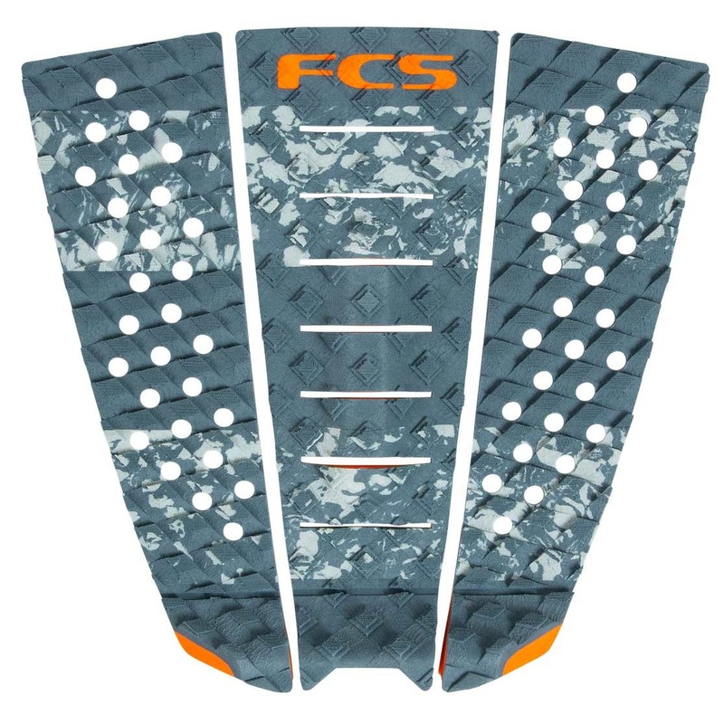 FCS Jeremy Flores 3 Piece Deck Pad – Storm Orange