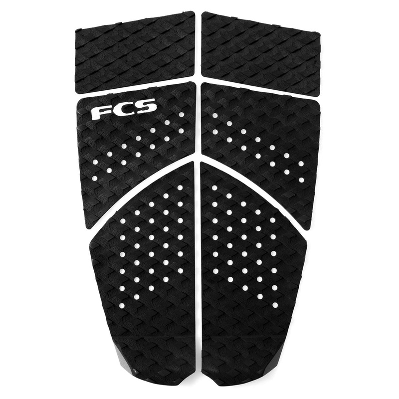 FCS 6 Piece Longboard Deck Pad – Black