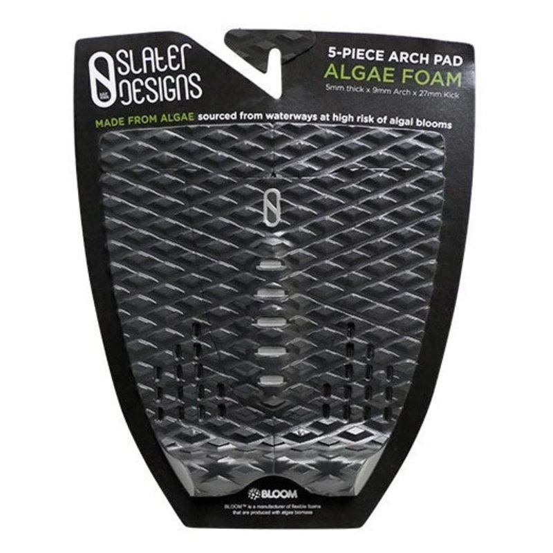 Firewire Slater Designs 5 Piece Arch Tail Pad – Black/Grey