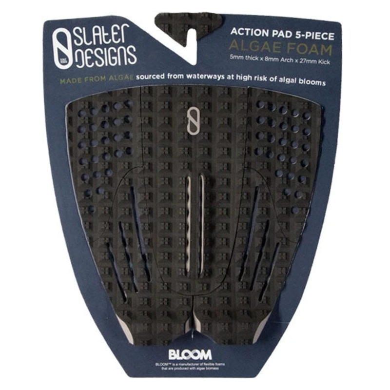 Firewire Slater Designs Action 5 Piece Tail Pad – Black/Grey