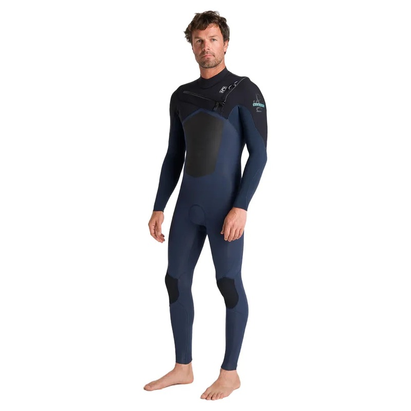 C-Skins NuWave ReWired 3/2 Chest Zip Wetsuit – Bluestone/Black – 2025