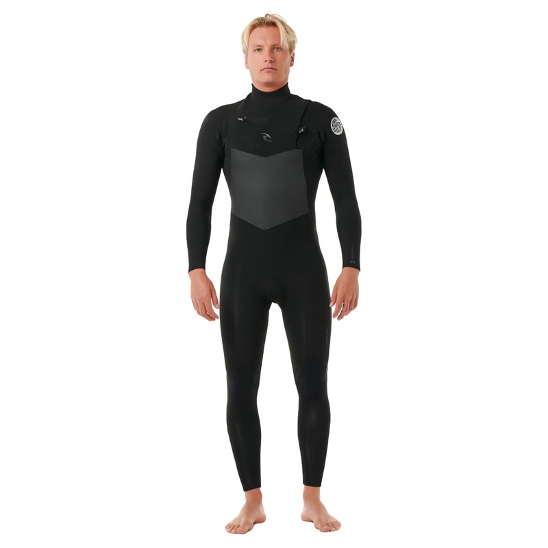 Rip Curl Dawn Patrol 3/2mm Chest Zip Wetsuit – Black 2025
