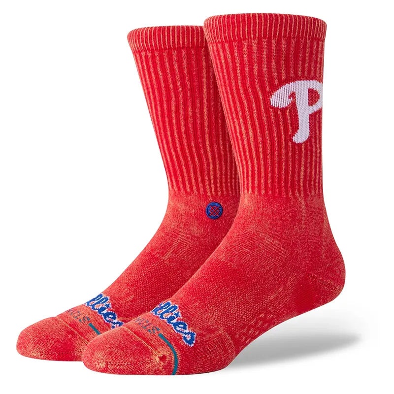 Stance Socks Fade Philadelphia Crew Socks – Red