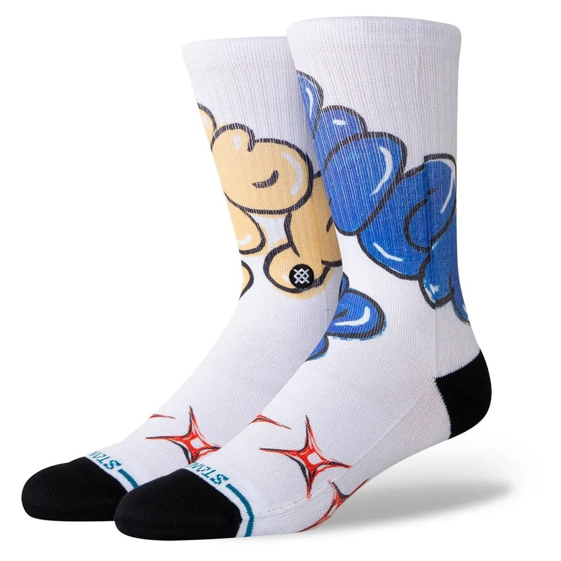 Stance Socks Tryin Sucker Crew – White