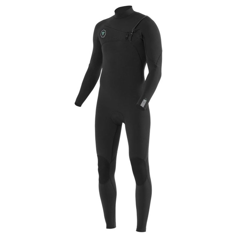 Vissla 7 Seas 3/2mm Chest Zip Wetsuit – Black