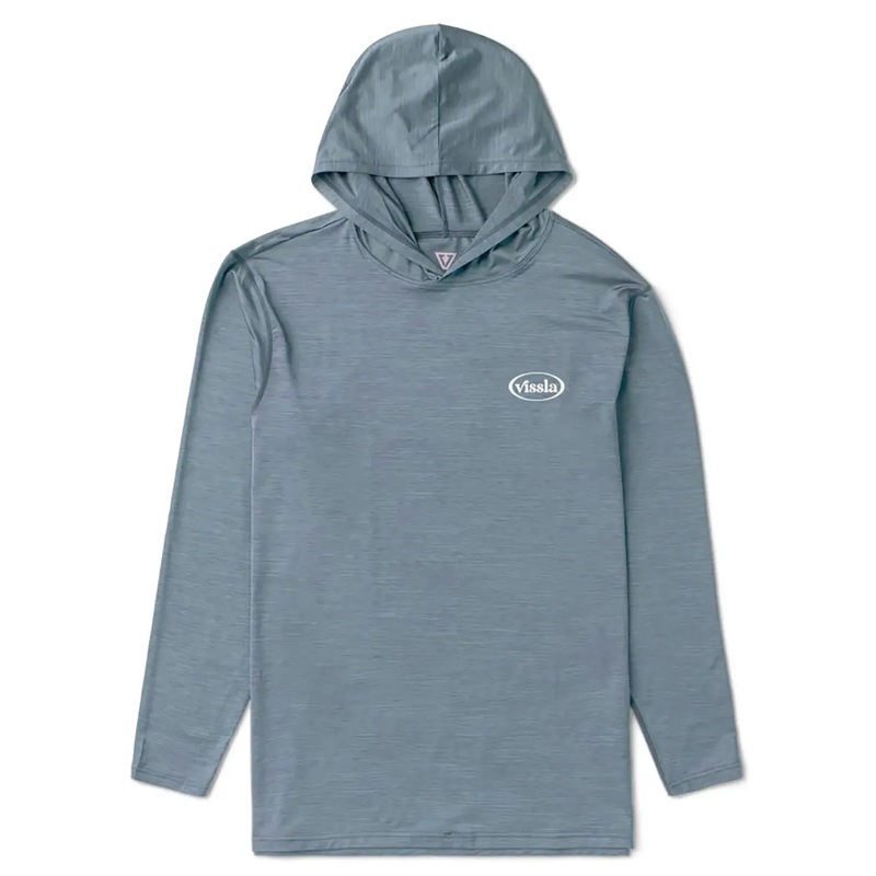 Vissla Twisted Eco Hooded Long Sleeved Sun Shirt – Slate Heather