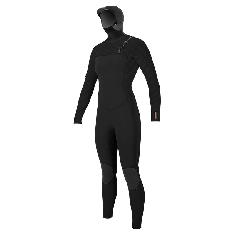 O’Neill Women’s Hyperfreak F.U.Z.E. 5/4+mm Hooded Wetsuit – A00