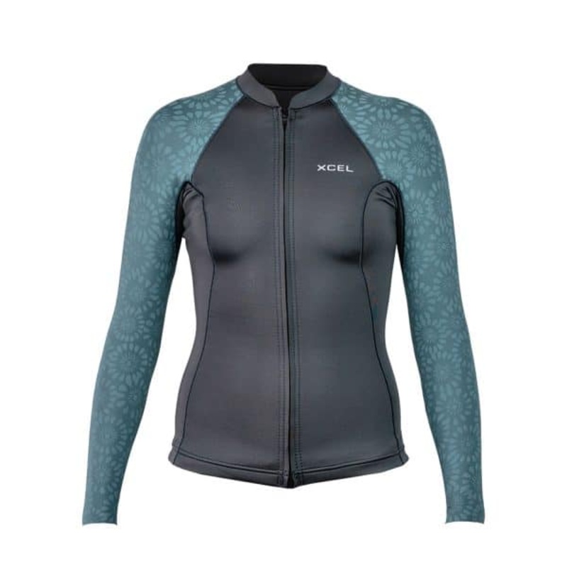 Xcel Women’s Axis 1.5mm Front Zip Wetsuit Jacket – G Flower