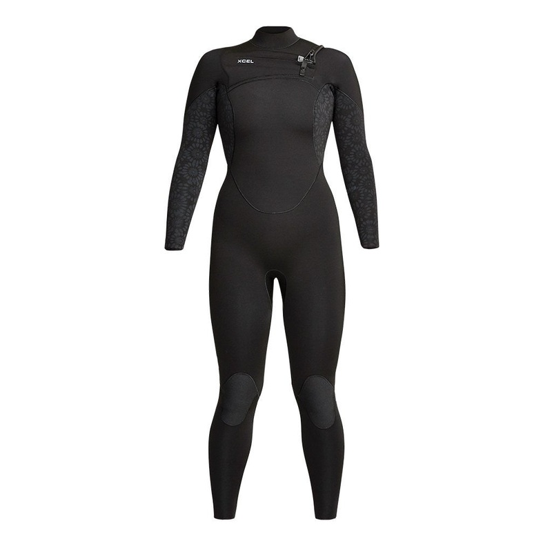 Xcel Women’s Comp X2 5/4mm Wetsuit – Black/Black/Flowers