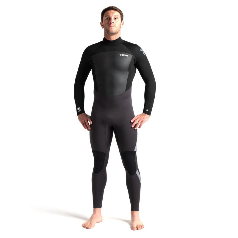 C-Skins Legend 3/2mm Back Zip Wetsuit – Anthracite/Black/Grey