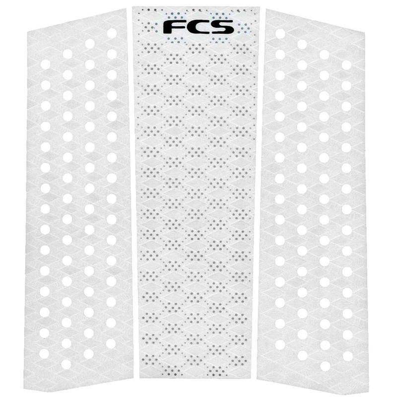 FCS T3 3 Piece Mid Deck Pad – White