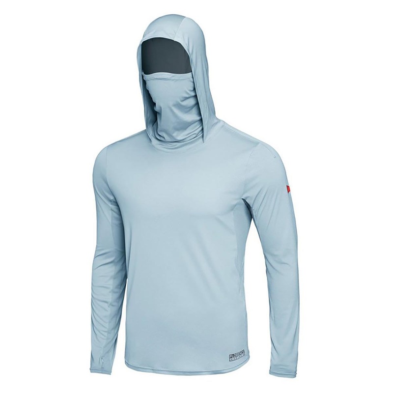 Florence Marine X Hooded Long Sleeve UPF Shirt – Steel Blue
