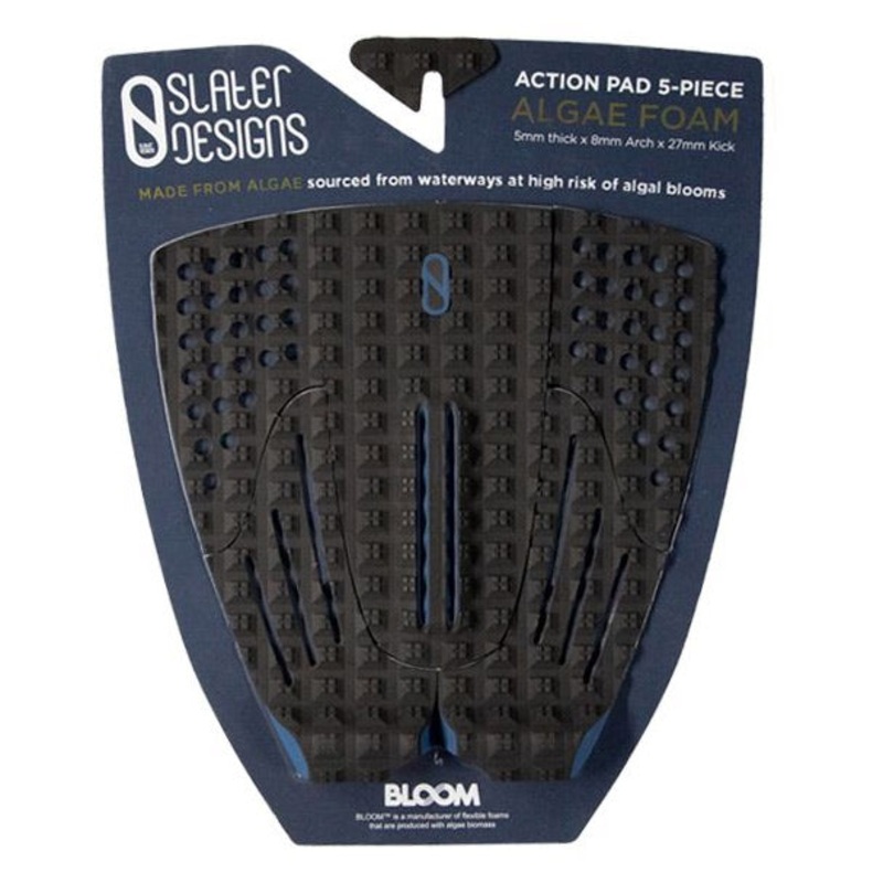 Firewire Slater Designs Action 5 Piece Tail Pad – Black/Blue
